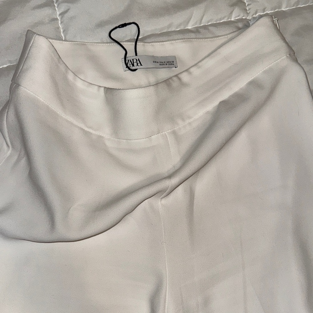 Zara Ivory A-Line Skirt